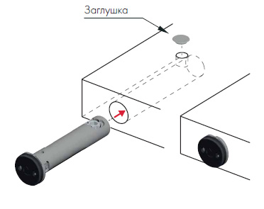 Регулируемая опора REKORD TECH с круглой ножкой